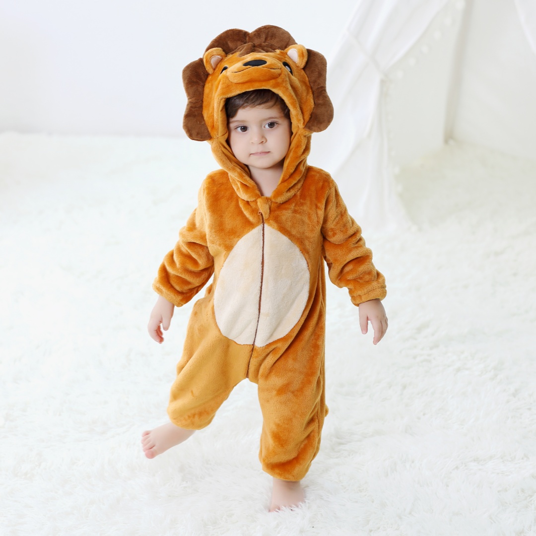 Newborn Baby Cute Lion Animal  - огляд і ціна Cotton Baby Onesies Zipper