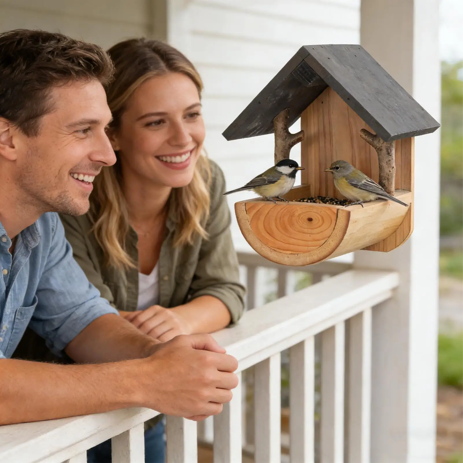 Wall Mount Wooden bird feeder  - огляд і ціна Feeding