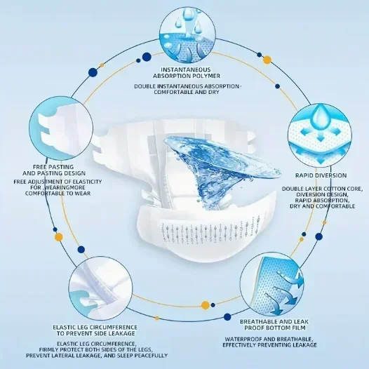 20Pcs Overnight High Absorb Ad - огляд і ціна Diapering