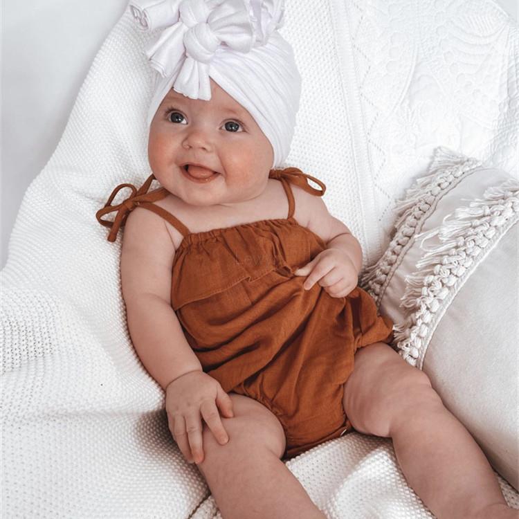Summer Baby Girl Clothes Rompe - огляд і ціна Baby Summer Linen Sleeveless Jumpsuit