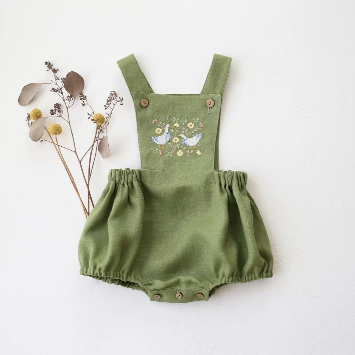 Countryside Style 2026 Summer  - огляд і ціна Baby Summer Linen Sleeveless Jumpsuit