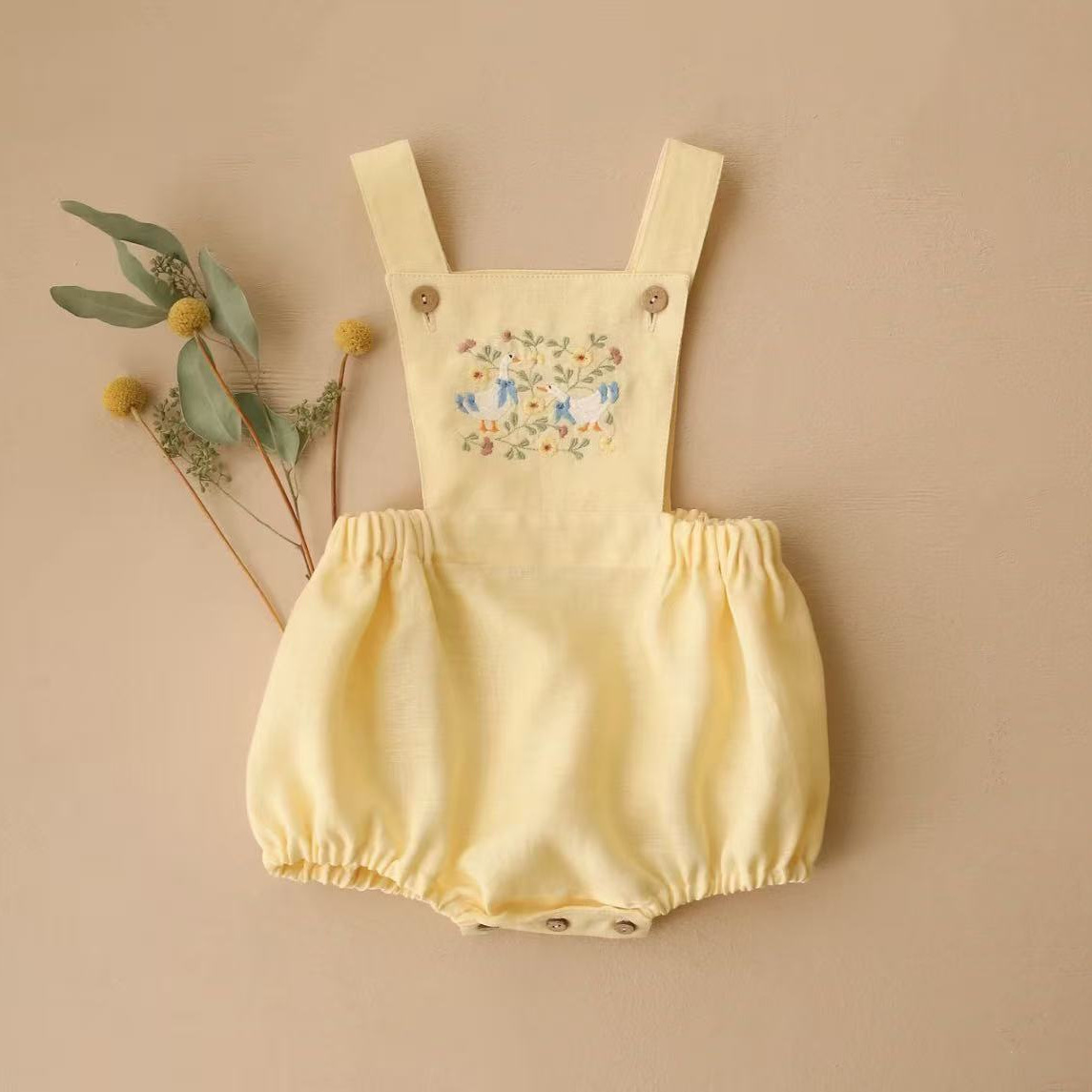 Countryside Style 2026 Summer  - огляд і ціна Baby Summer Linen Sleeveless Jumpsuit