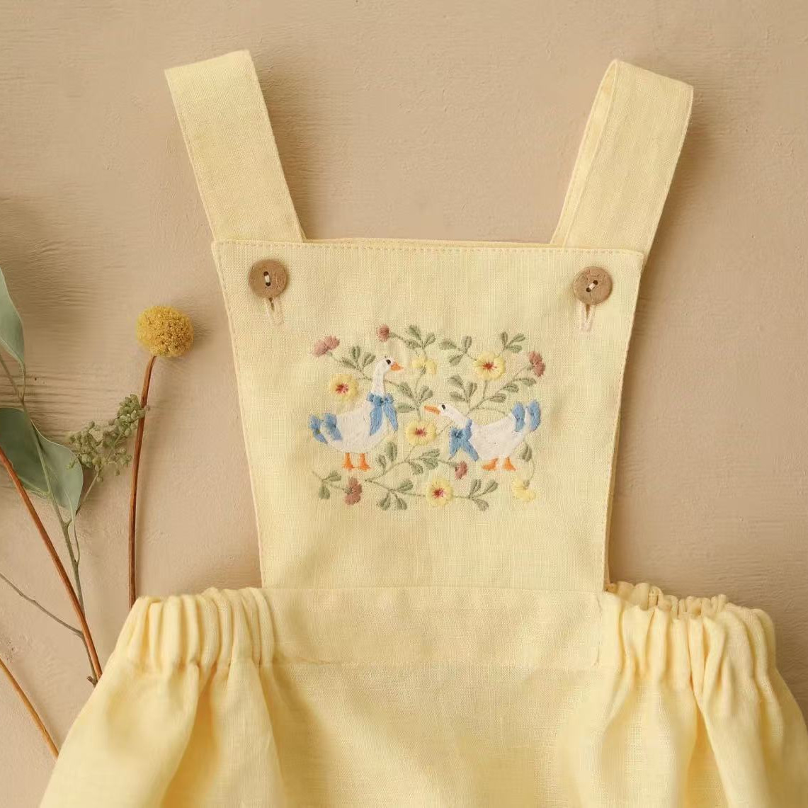 Countryside Style 2026 Summer  - огляд і ціна Baby Summer Linen Sleeveless Jumpsuit