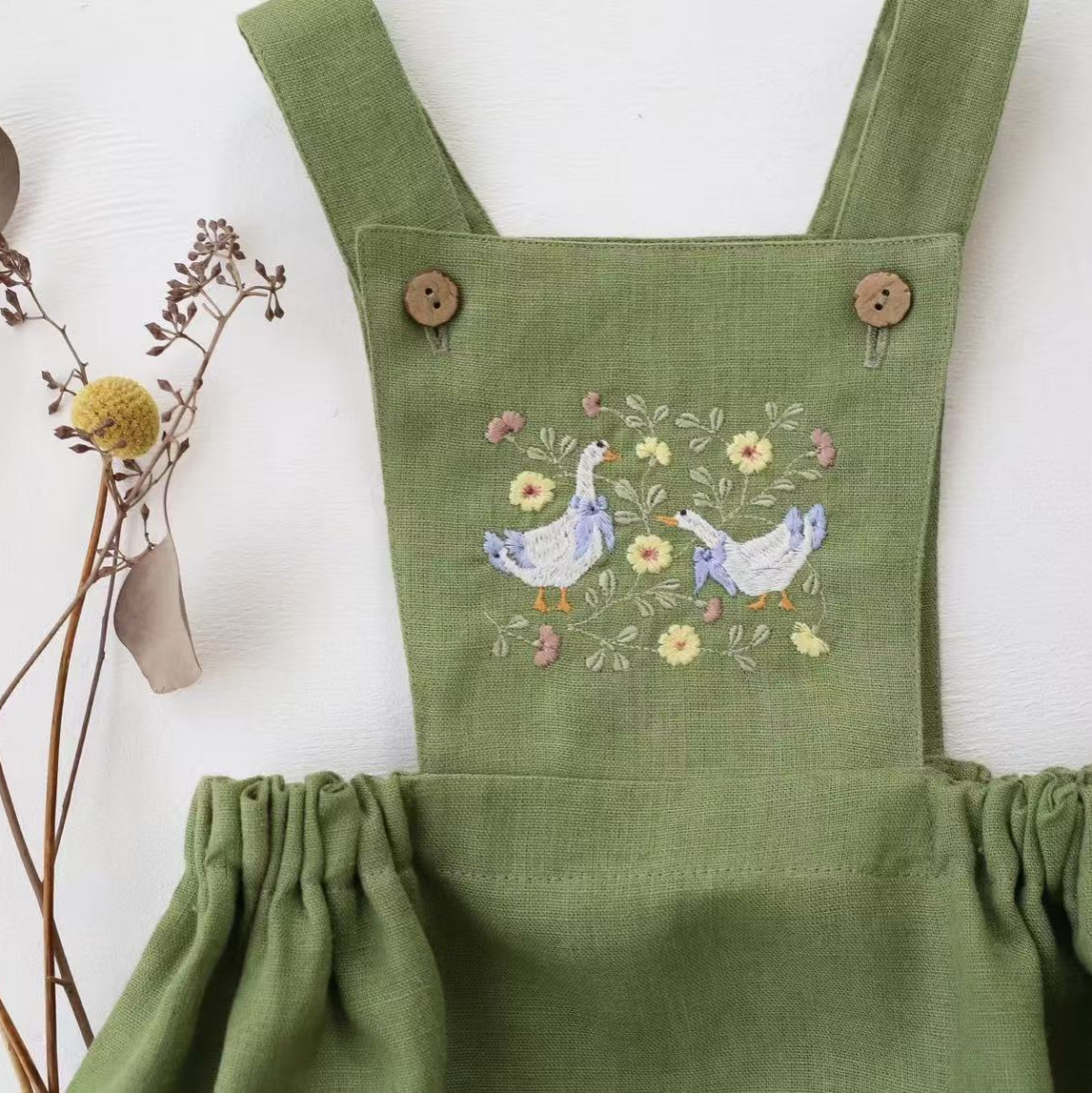 Countryside Style 2026 Summer  - огляд і ціна Baby Summer Linen Sleeveless Jumpsuit
