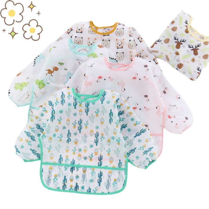 Baby Silicone Cartoon Bib 0-6  - огляд і ціна Waterproof Baby Bibs Silicone