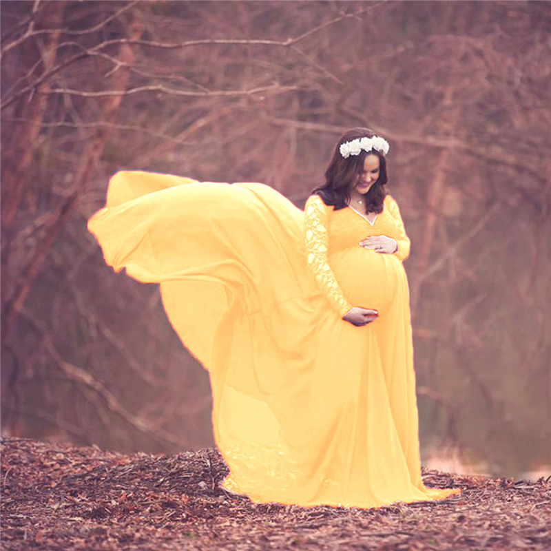 New Lace Chiffon Maternity Pho - огляд і ціна Maternity Wear