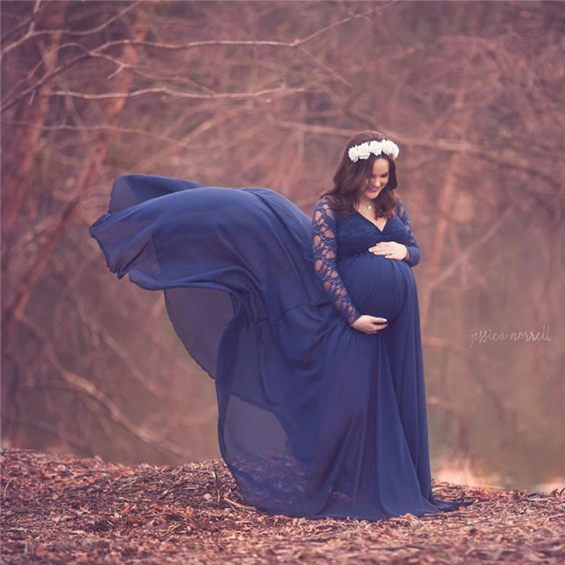 New Lace Chiffon Maternity Pho - огляд і ціна Maternity Wear