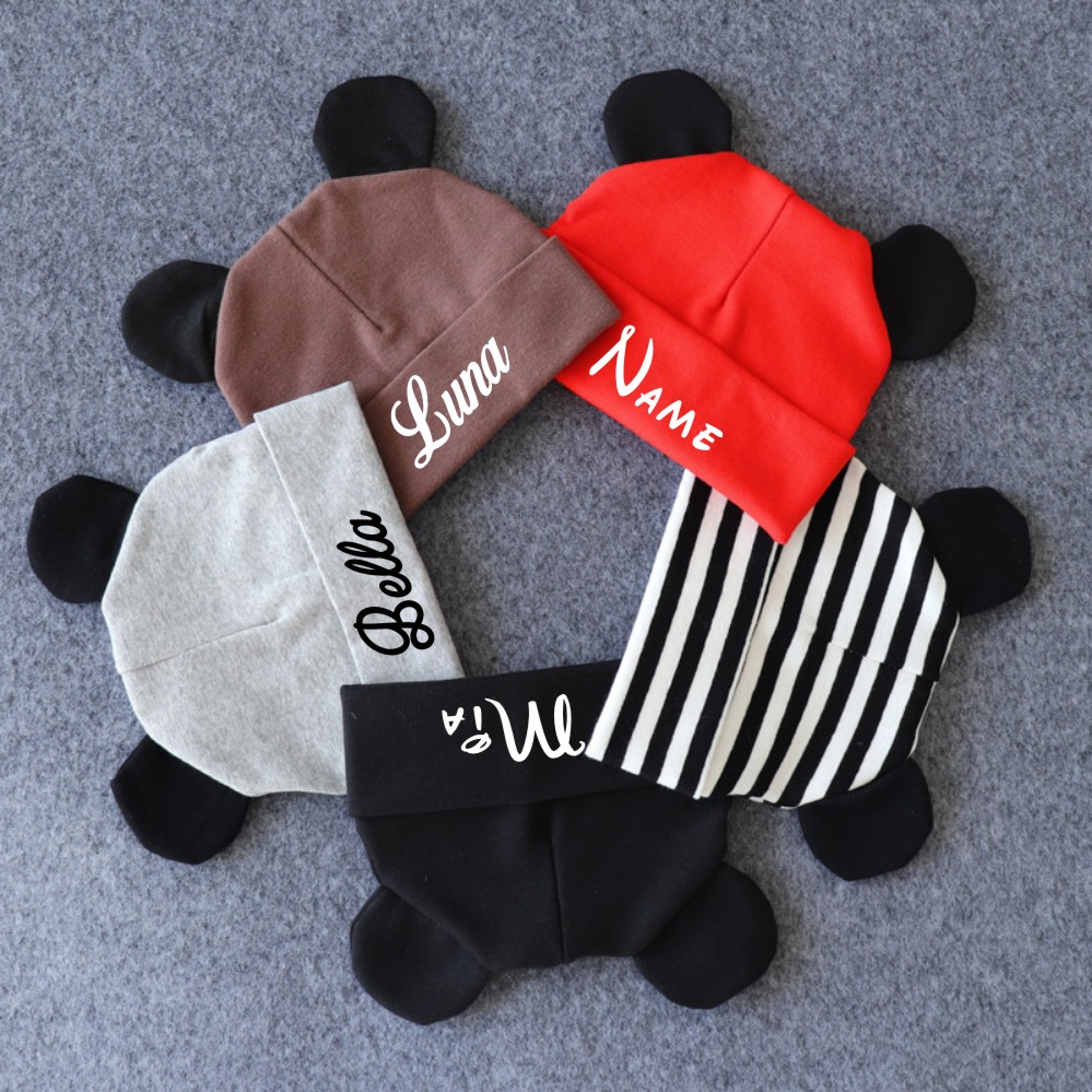 Personalised Cute Baby Beanie  - огляд і ціна Infant Beanie Hat With Ears