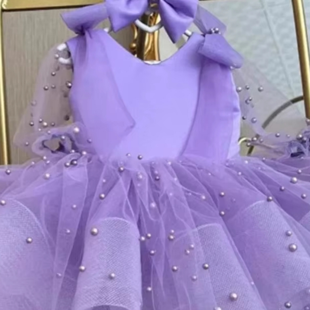 Custom Made Sweet Lavender Pea - огляд і ціна Toddler Girl Tulle Party Dress