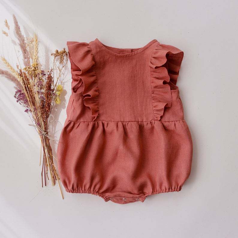 Summer Newborn Infant Baby Gir - огляд і ціна Baby Summer Linen Sleeveless Jumpsuit