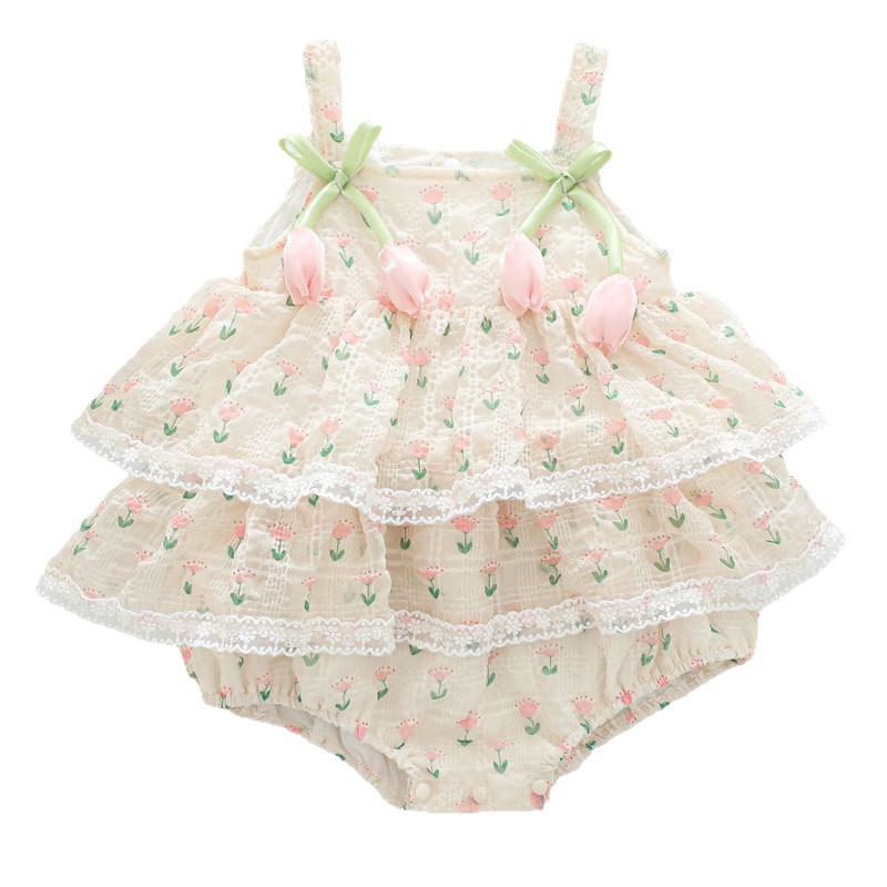 2026 Baby Girl Summer Princess - огляд і ціна Newborn Baby Girl Romper Floral