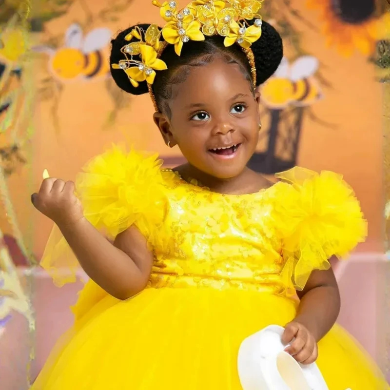 Customized Pink Flower Girl Dr - огляд і ціна Toddler Girl Tulle Party Dress