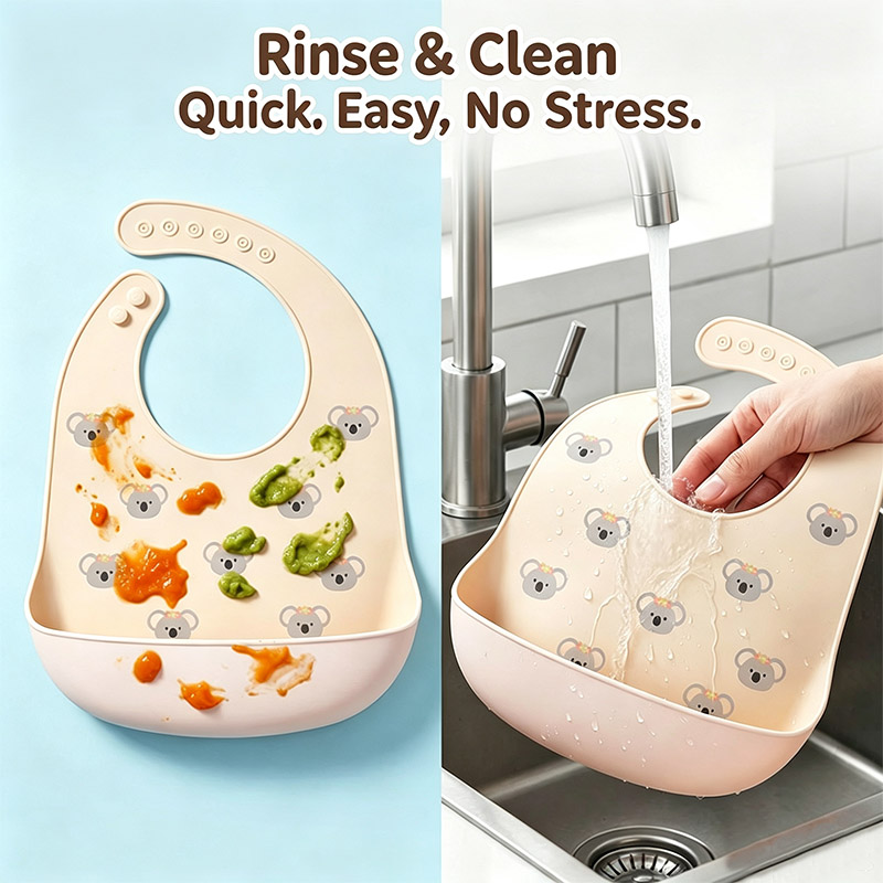 Silicone Baby Feeding Bib Wate - огляд і ціна Waterproof Baby Bibs Silicone