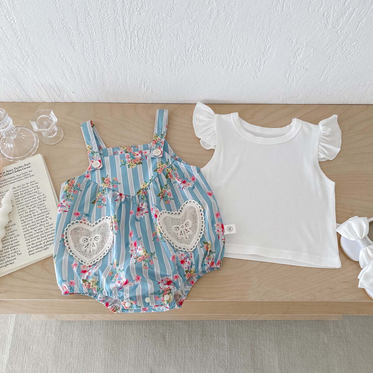2PCS Newborn Clothes Baby Girl - огляд і ціна Newborn Baby Girl Romper Floral