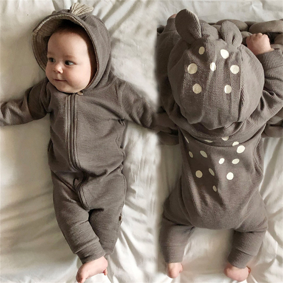 Spring Autumn Unisex Baby Cute - огляд і ціна Cotton Baby Onesies Zipper