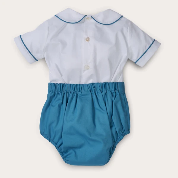0-6Y Summer Baby Boy Hand Smoc - огляд і ціна Baby Boy Suit Set Baptism