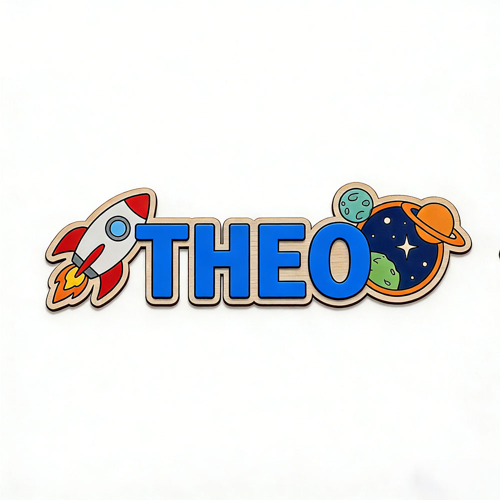 Personalized Space Rocket Name - огляд і ціна Nursery