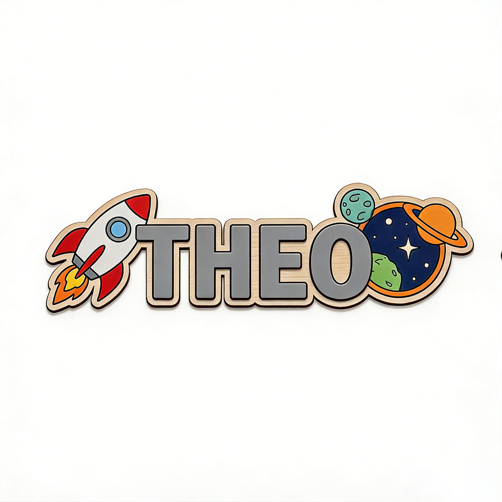 Personalized Space Rocket Name - огляд і ціна Nursery
