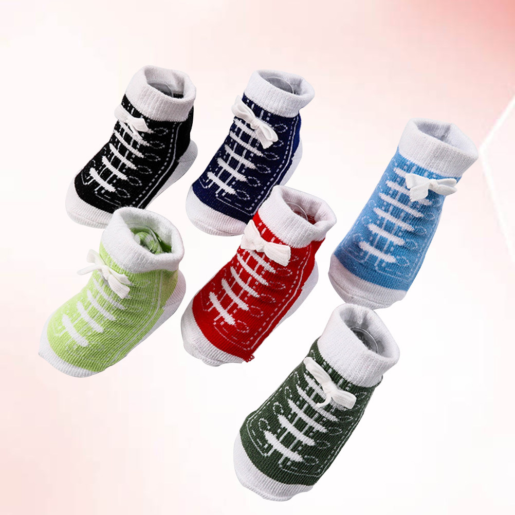 6Pairs Cotton Baby Socks Creat - огляд і ціна Unisex Baby Socks Non Slip