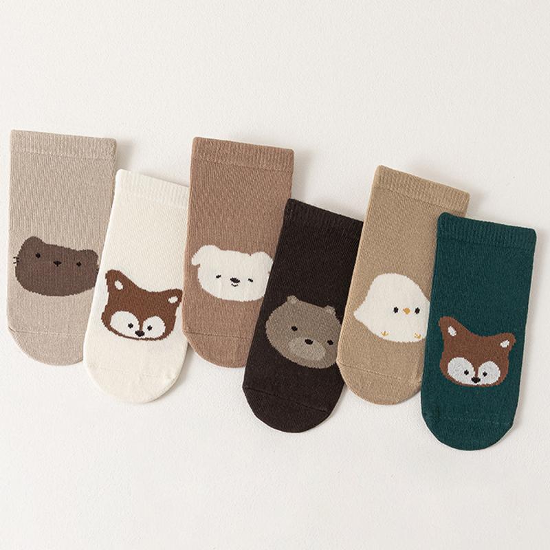 6Pairs Cute Cartoon Animal Bab - огляд і ціна Unisex Baby Socks Non Slip