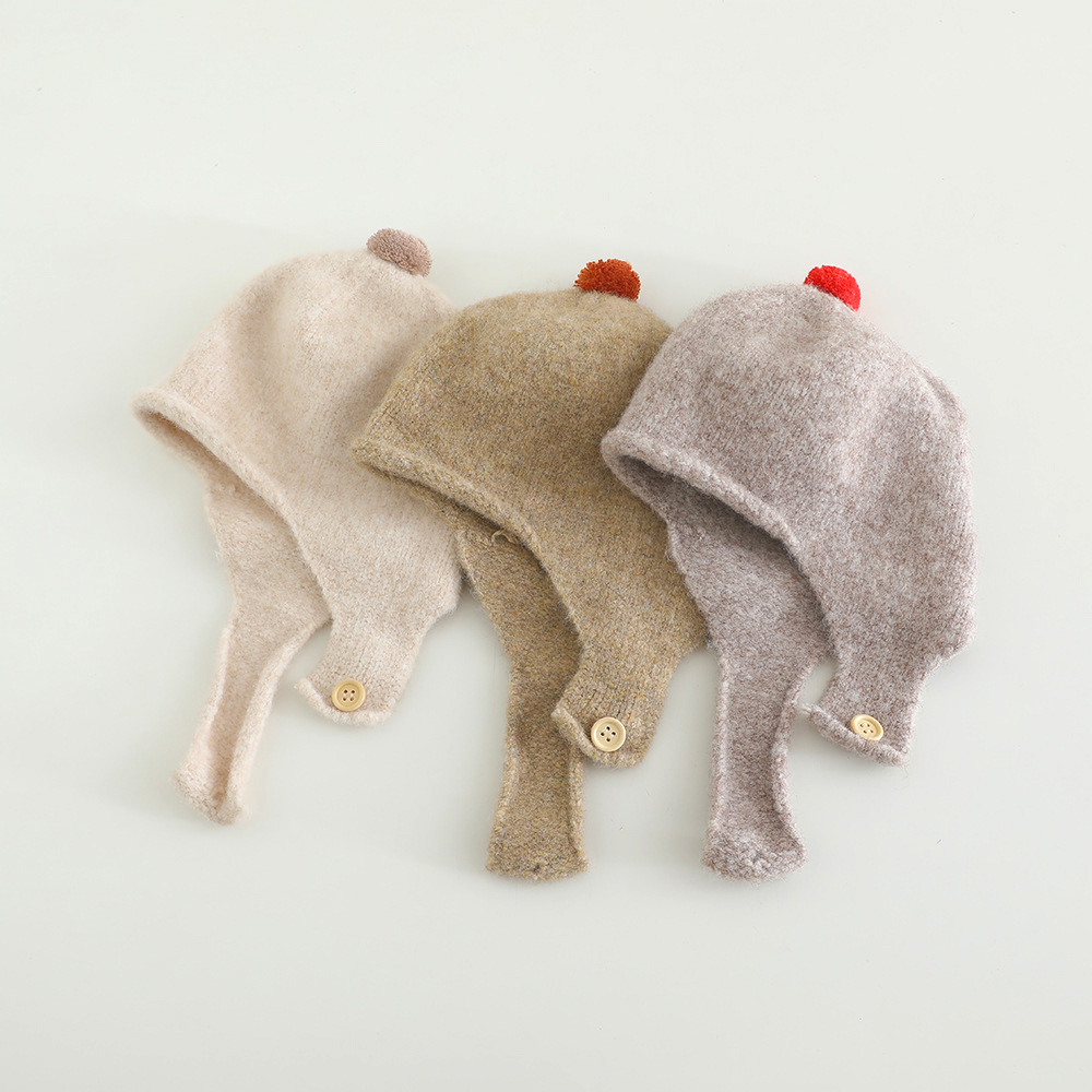 Winter Knitted Baby Earflap Ha - огляд і ціна Infant Beanie Hat With Ears