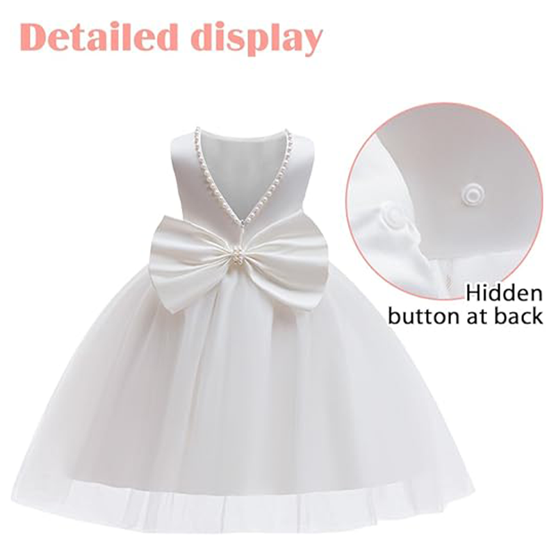 Girls Elegant White Communion  - огляд і ціна Toddler Girl Tulle Party Dress