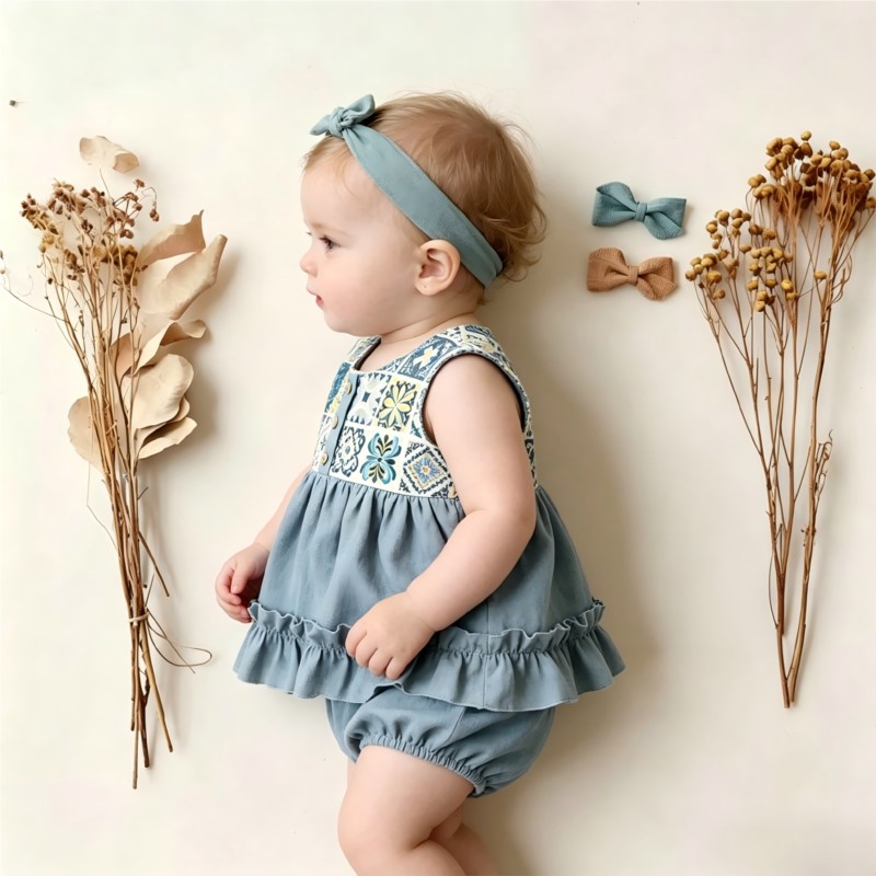 Fashion Newborn Baby Girl Boy  - огляд і ціна Baby Summer Linen Sleeveless Jumpsuit