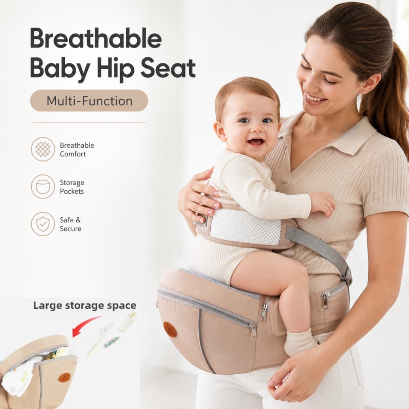 Ergonomic Breathable Baby Hip  - огляд і ціна Ergonomic Baby Carrier Newborn To Toddler