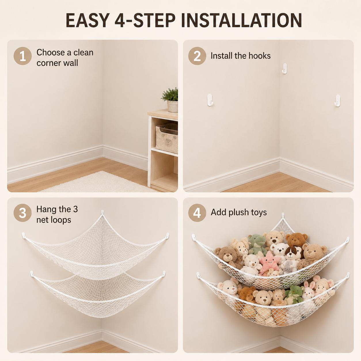 Mesh Toy Storage Hammock Hangi - огляд і ціна Nursery