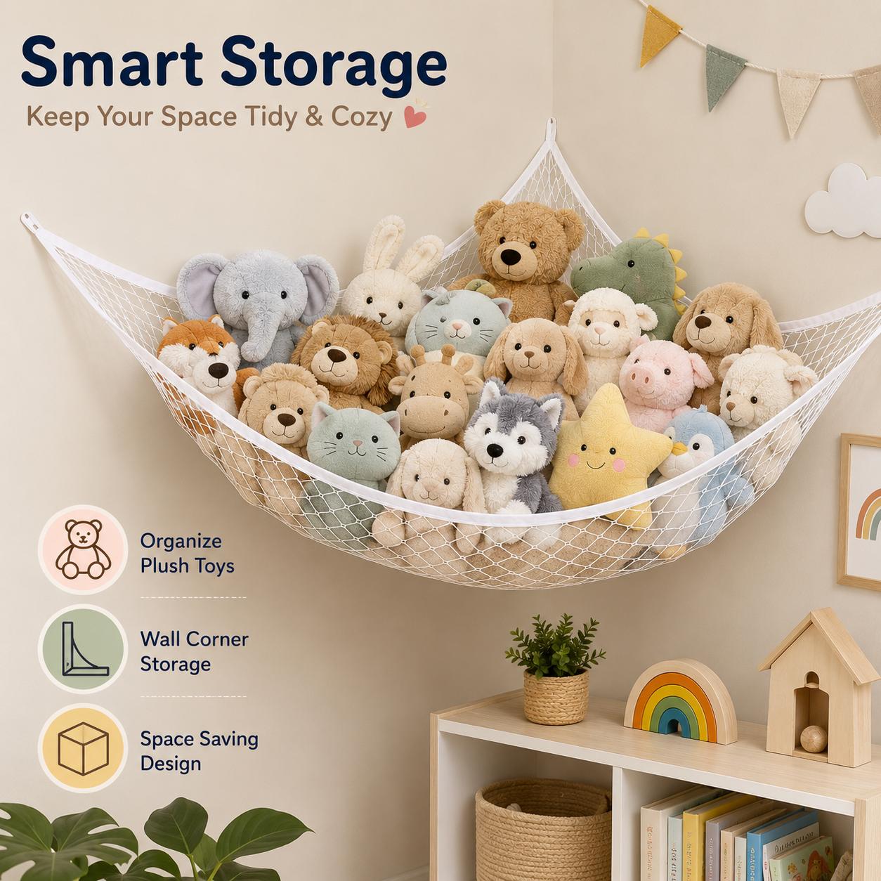 Mesh Toy Storage Hammock Hangi - огляд і ціна Nursery