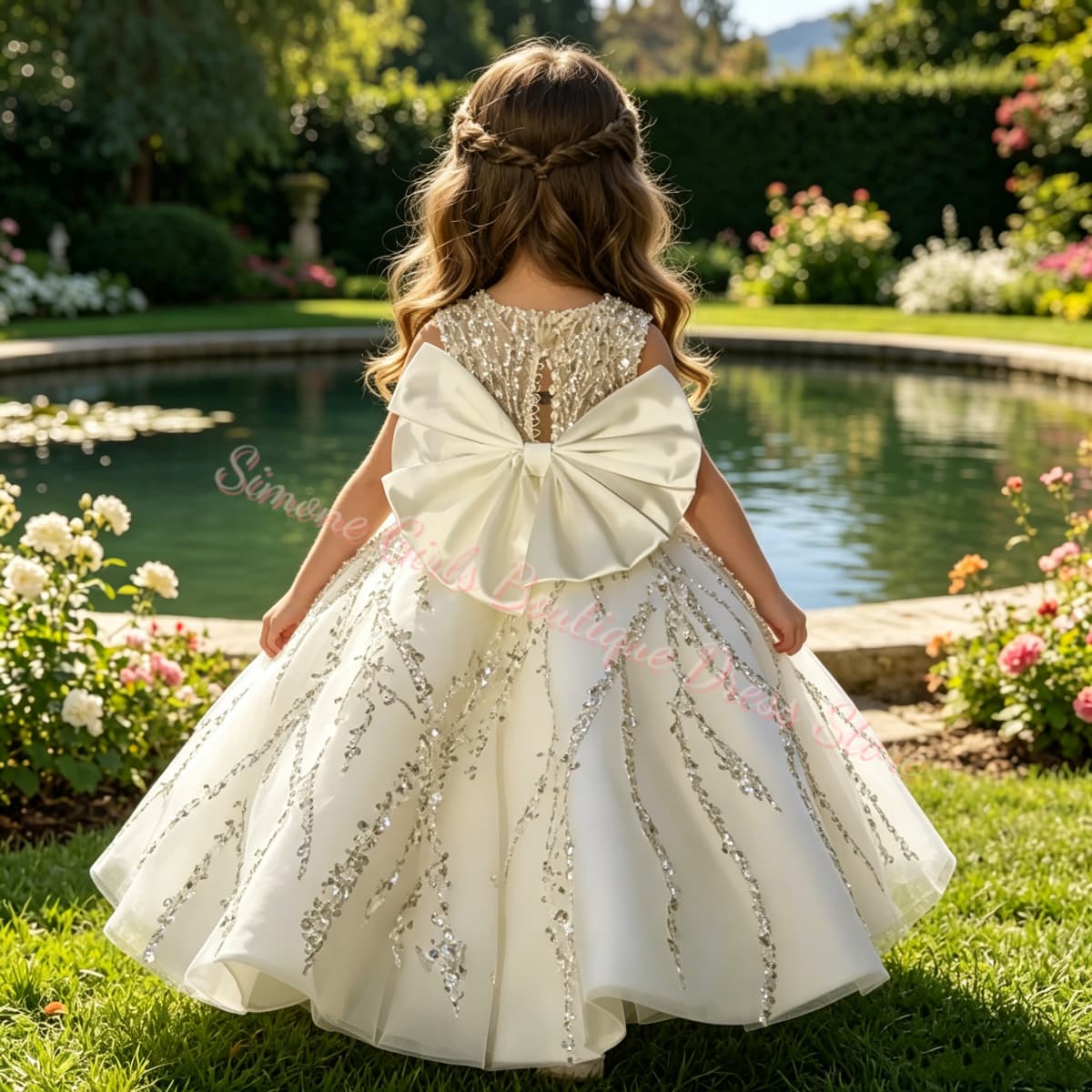 Flower Girl Dress Luxury Beade - огляд і ціна Toddler Girl Tulle Party Dress