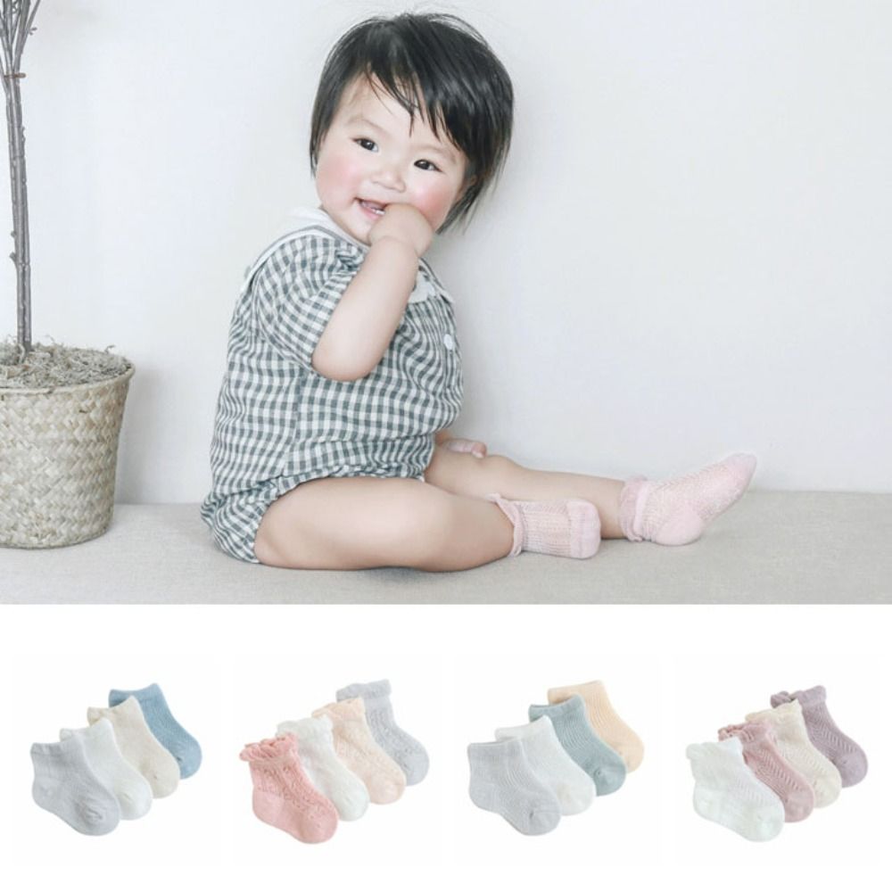 4Pairs New Cotton Baby Ruffle  - огляд і ціна Unisex Baby Socks Non Slip