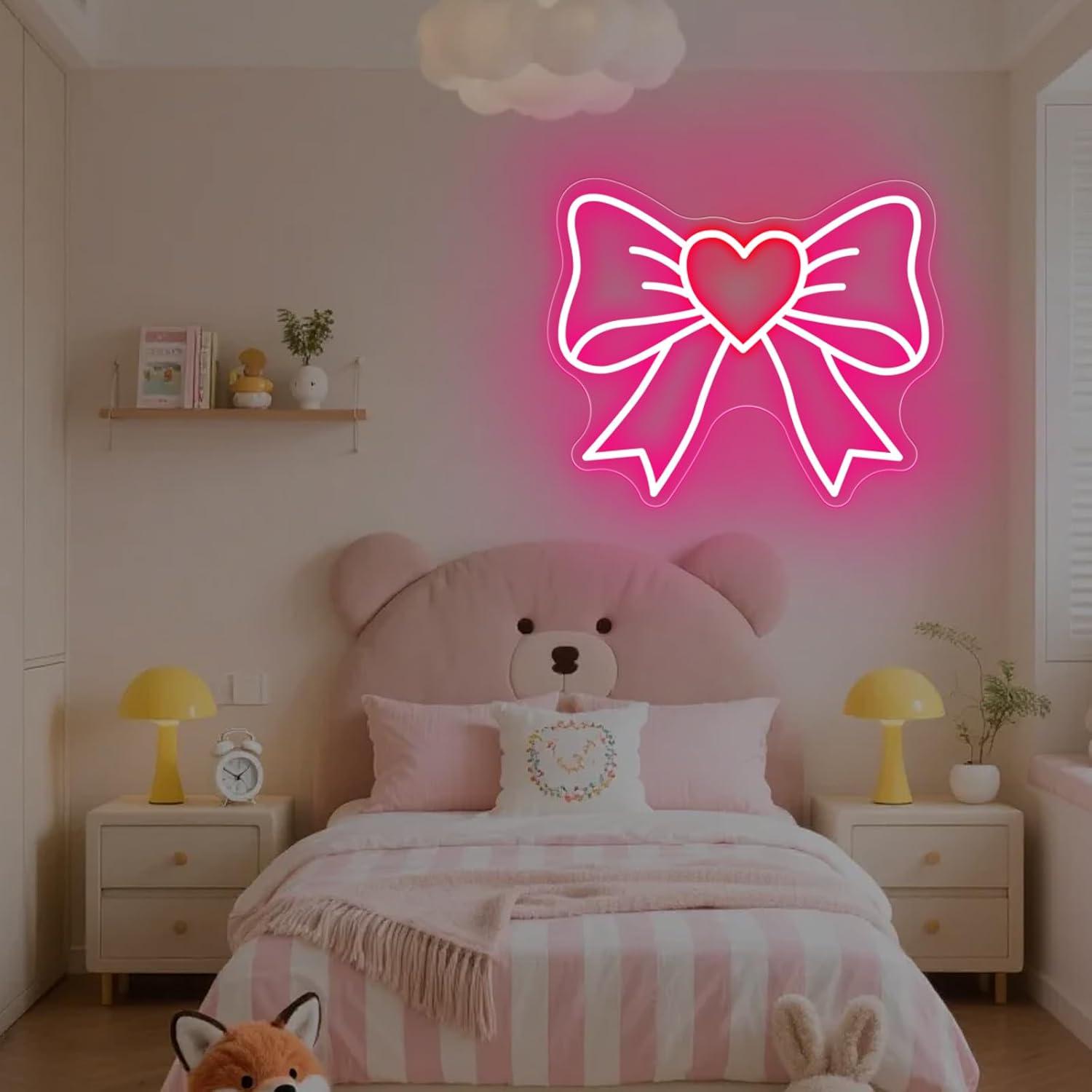 Bow Neon Signs USB Dimmable LE - огляд і ціна Nursery