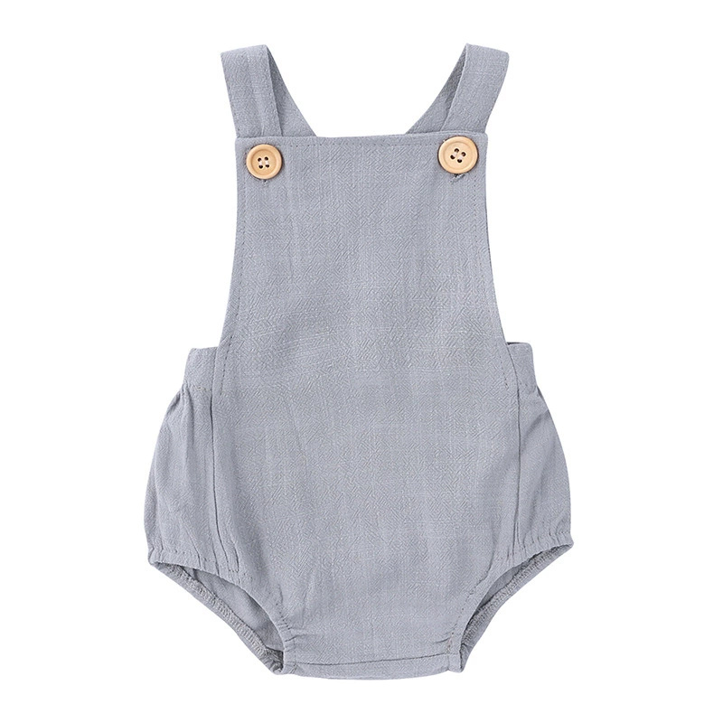 2025 Summer Newborn Baby Boys  - огляд і ціна Baby Summer Linen Sleeveless Jumpsuit