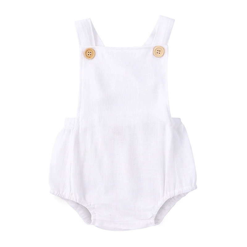 2025 Summer Newborn Baby Boys  - огляд і ціна Baby Summer Linen Sleeveless Jumpsuit
