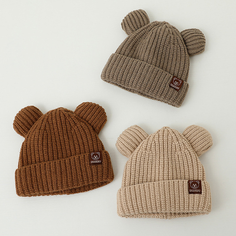 Bear Baby Winter Hat Cartoon E - огляд і ціна Infant Beanie Hat With Ears