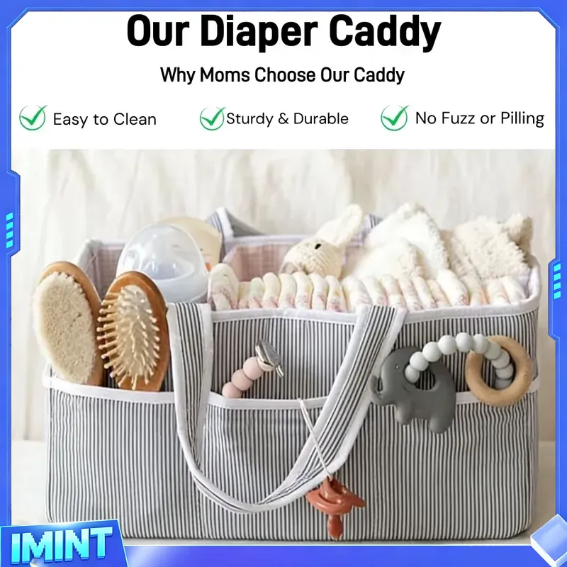 Fabric Diaper Caddy Organizer, - огляд і ціна Diapering