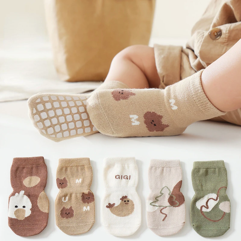 New Autumn Winter Kawaii Baby  - огляд і ціна Unisex Baby Socks Non Slip