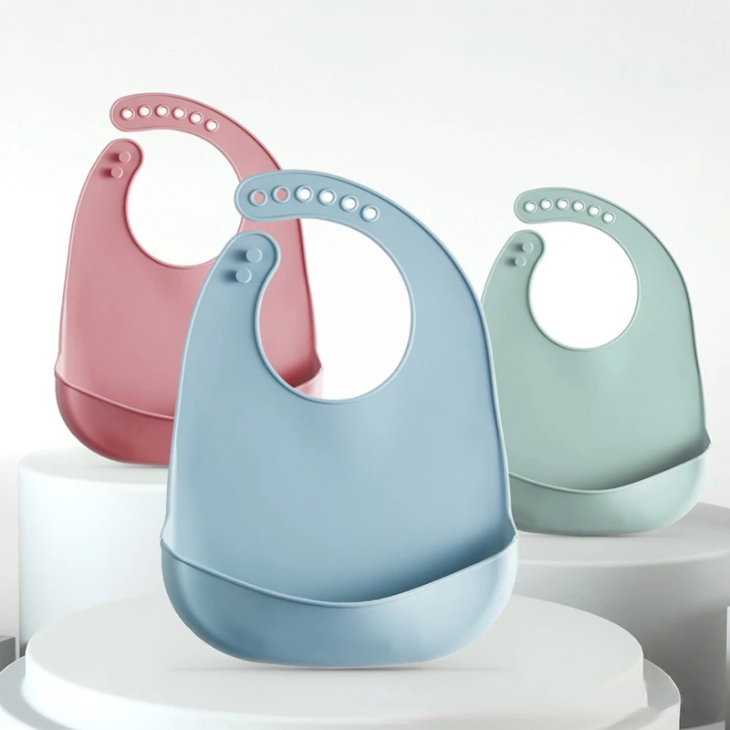 1-5pcs Baby Silicone Bibs Wate - огляд і ціна Waterproof Baby Bibs Silicone