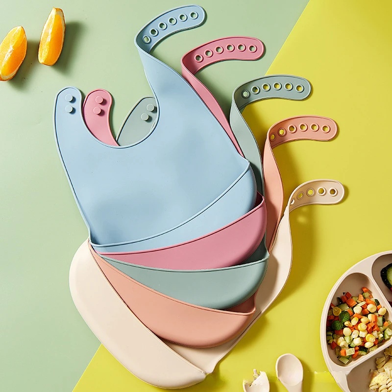 1-5pcs Baby Silicone Bibs Wate - огляд і ціна Waterproof Baby Bibs Silicone