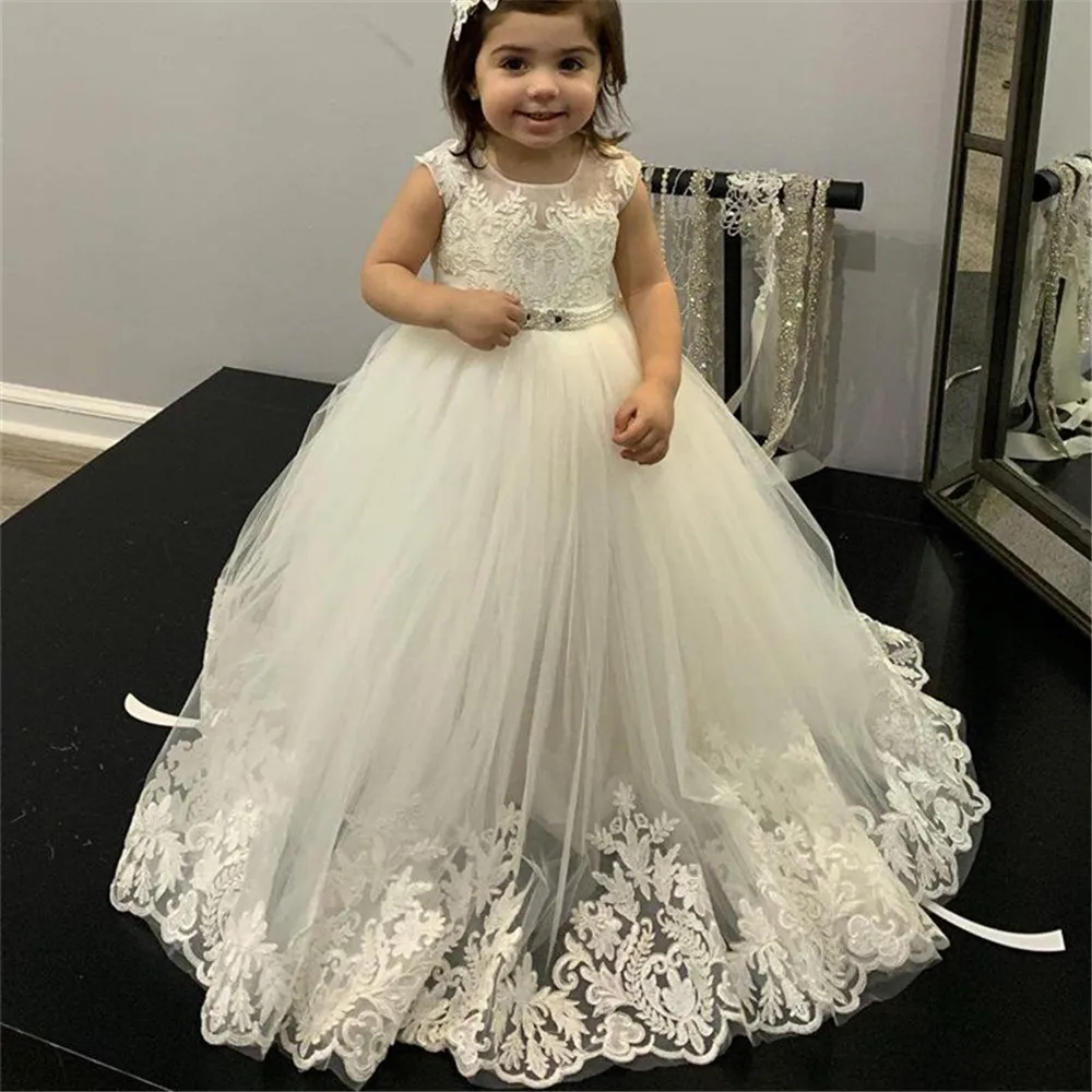 Flower Girl Dresses Lace First - огляд і ціна Toddler Girl Tulle Party Dress