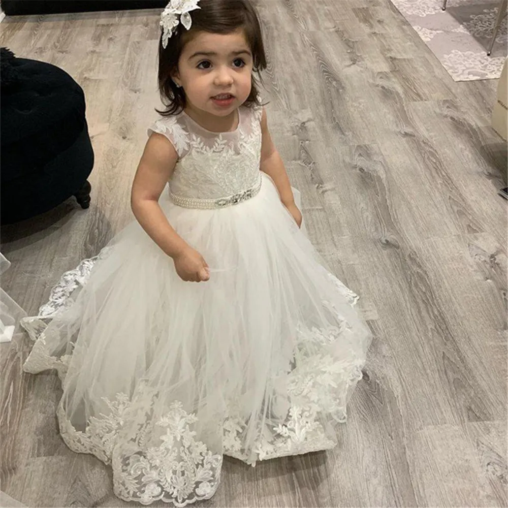 Flower Girl Dresses Lace First - огляд і ціна Toddler Girl Tulle Party Dress