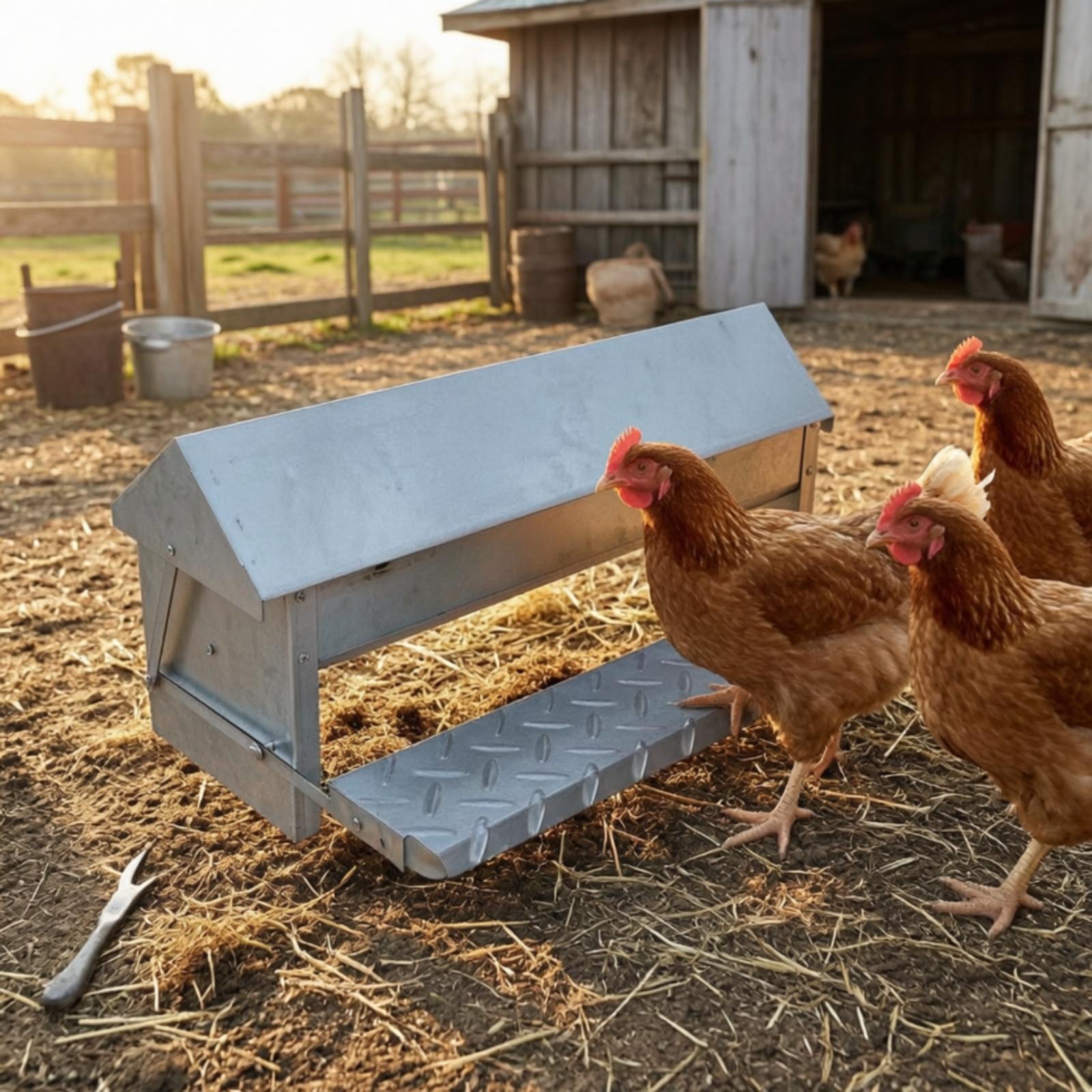 Automatic Poultry Feeder Troug - огляд і ціна Feeding