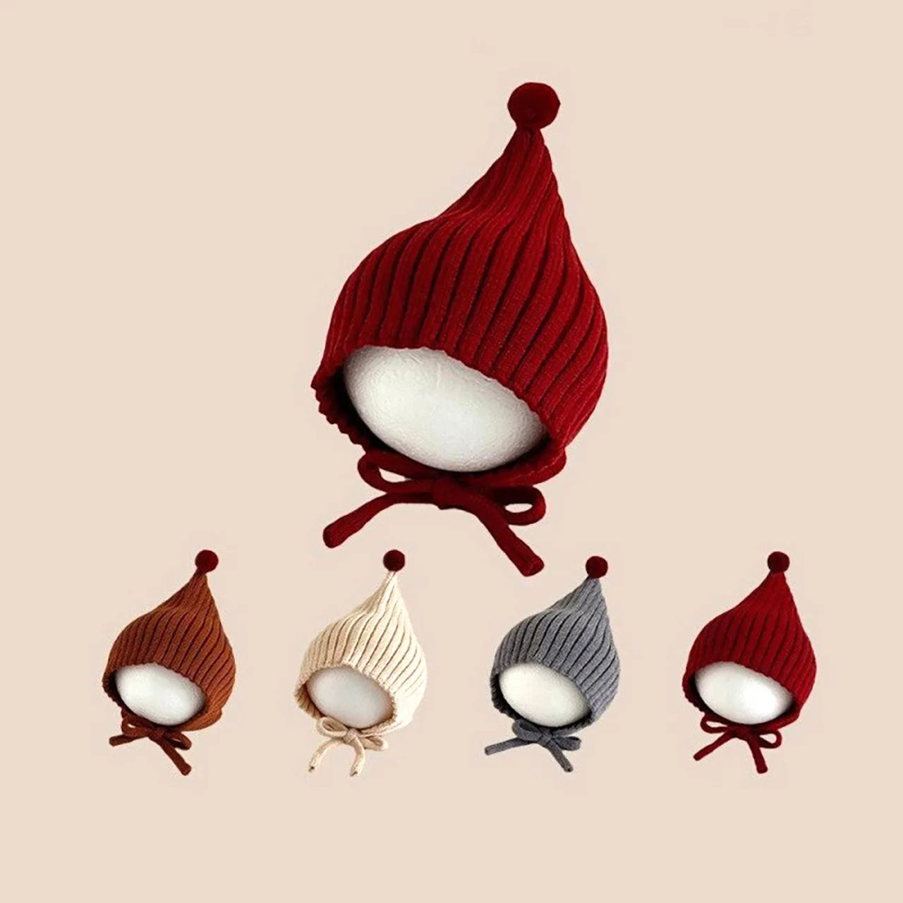 Winter Baby Knit Hat Cute Soli - огляд і ціна Infant Beanie Hat With Ears