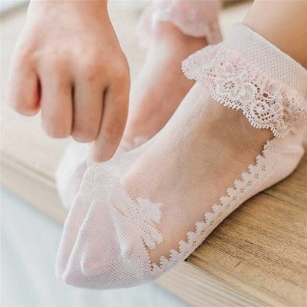 Cute Lace Floral Net Baby Sock - огляд і ціна Unisex Baby Socks Non Slip