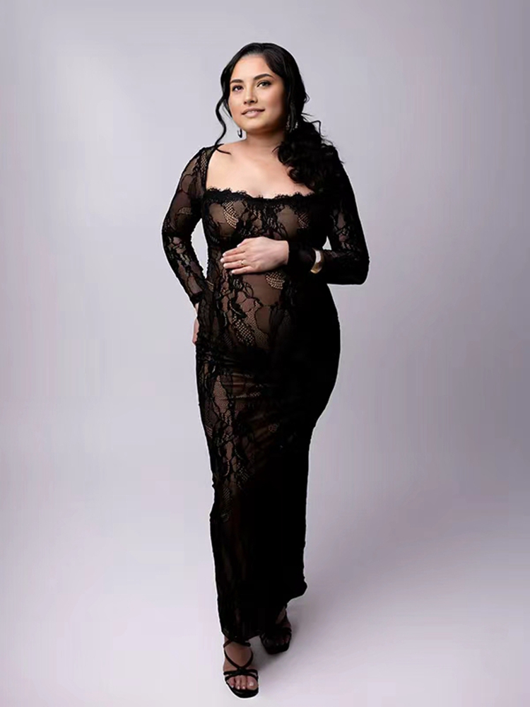 Lace Maternity Photoshoot Dres - огляд і ціна Maternity Wear