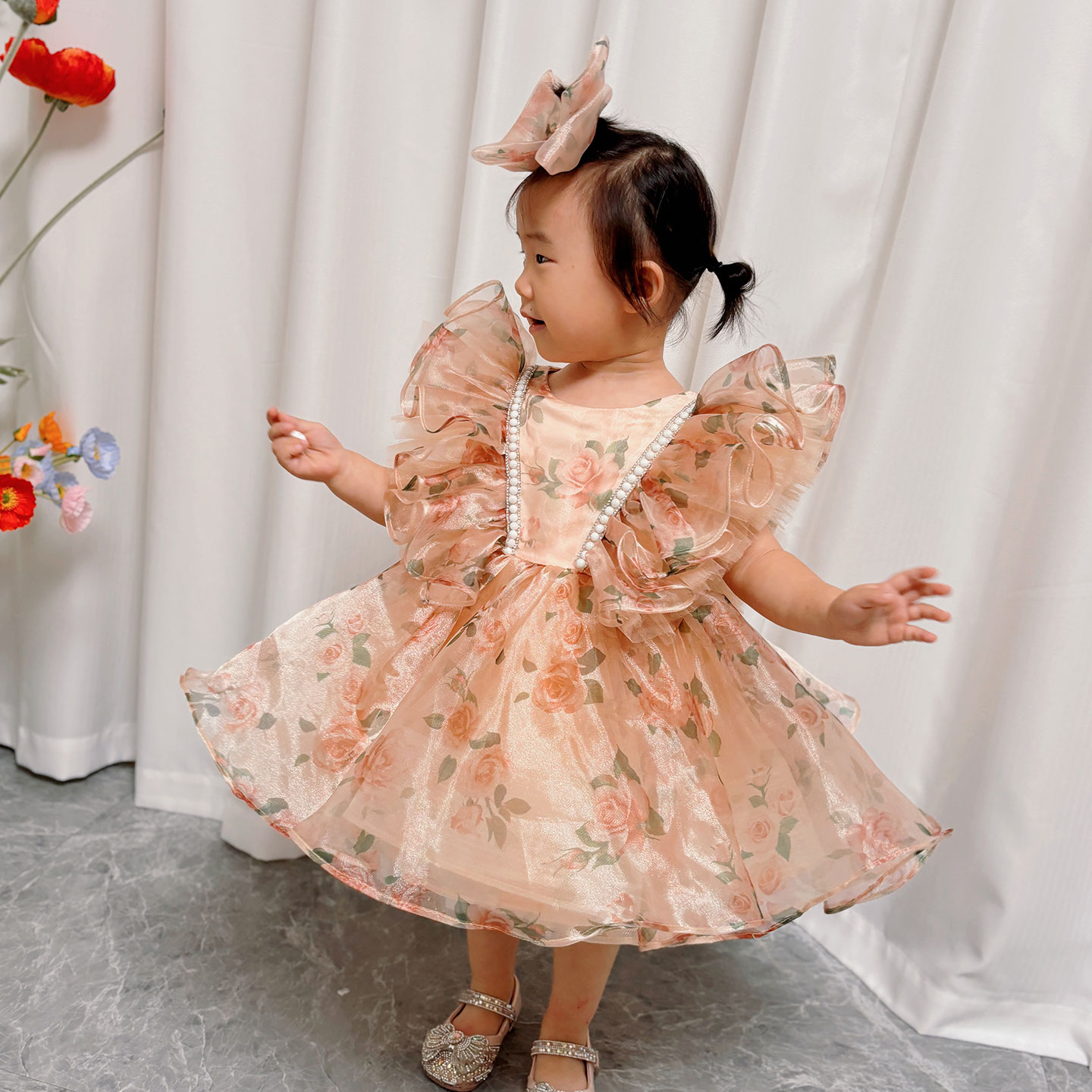 Dreamy Vow J225 Stunning Champ - огляд і ціна Toddler Girl Tulle Party Dress