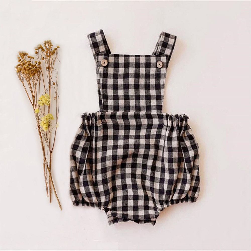 Newborn Baby Boy Girl Romper F - огляд і ціна Baby Summer Linen Sleeveless Jumpsuit