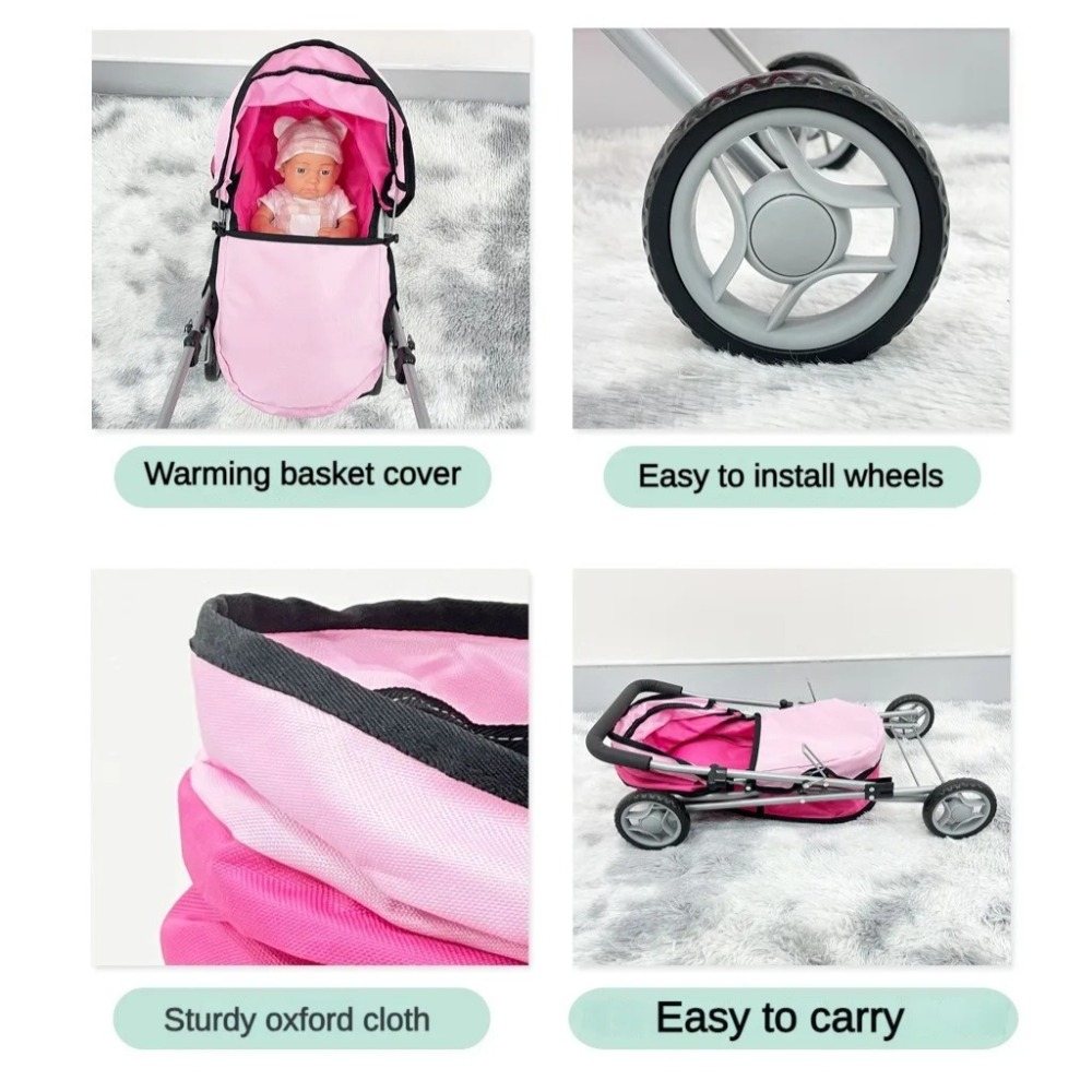Doll Stroller for Kids Foldabl - огляд і ціна Lightweight Foldable Baby Stroller Compact